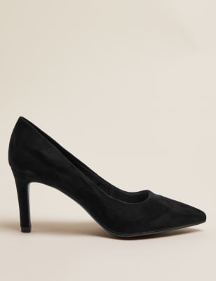 Marks and spencer hot sale navy court shoes