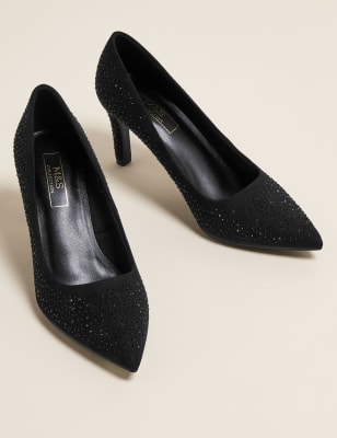 marks and spencer ladies black shoes