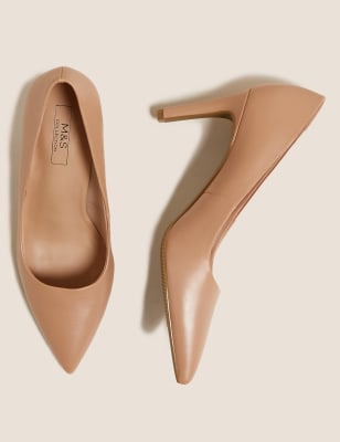 Nude pointed outlet court shoes