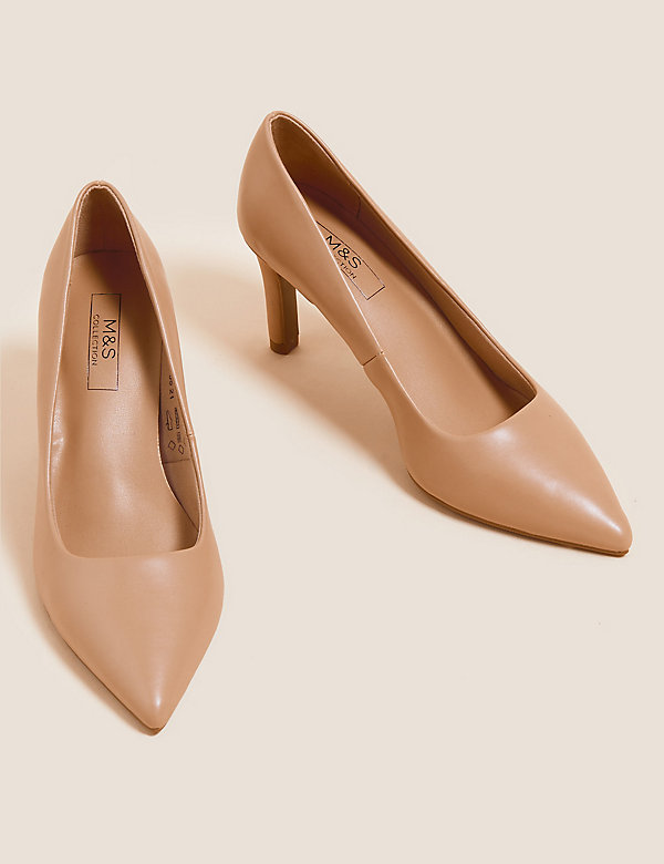 Stiletto Heel Pointed Court Shoes - KW