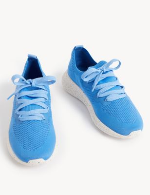 Knitted Lace Up Trainers