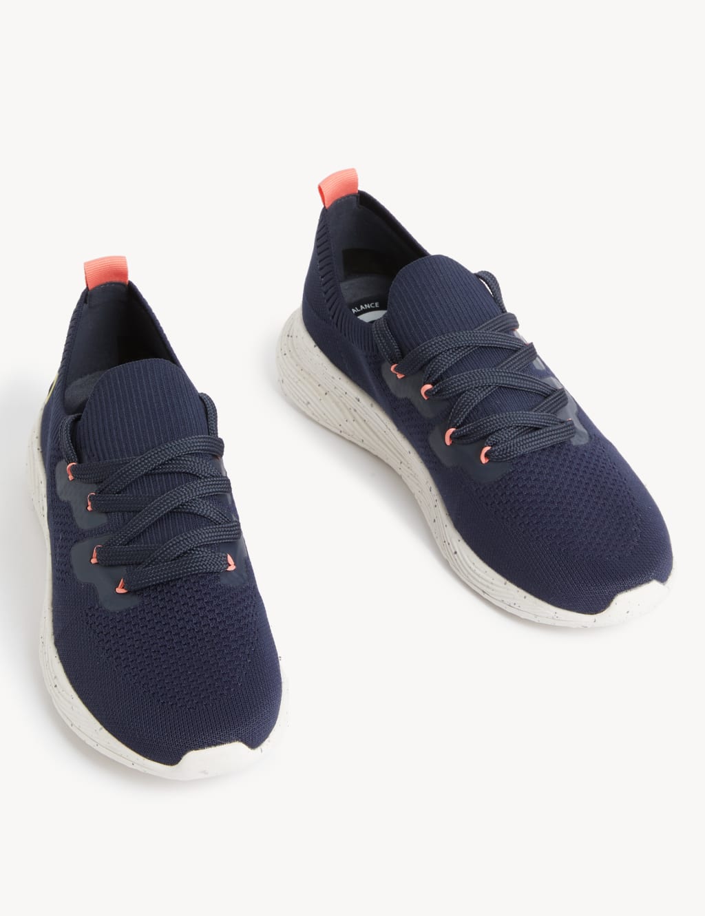 Knitted Lace Up Trainers image 2