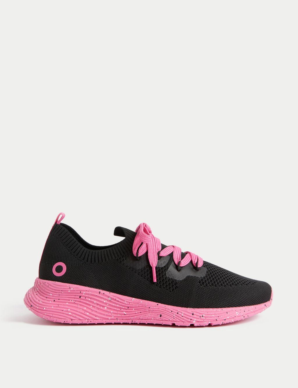 Knitted Lace Up Trainers image 1