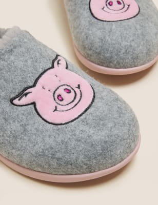 Percy Pig Mule Slippers