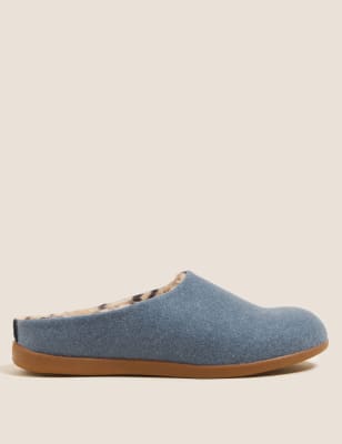 

Womens M&S Collection Filzpantoffeln mit Secret Support - Blue, Blue