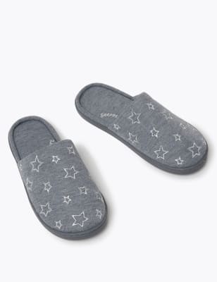  Mules à motif étoiles, dotées de la technologie Secret Support™ - Dark Grey Mix