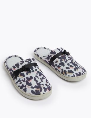 Bow Mule Slippers with Secret Support | M&S Collection | M&S