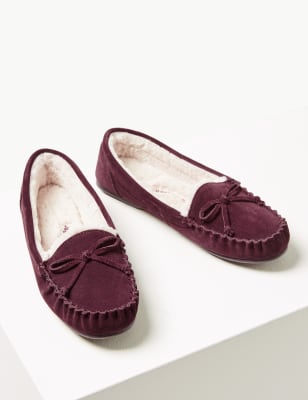 marks and spencer moccasin slippers