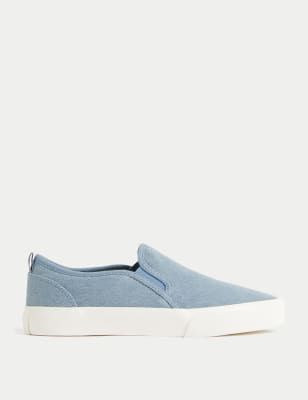 

Womens M&S Collection Canvas-Turnschuhe zum Reinschlüpfen - Denim, Denim