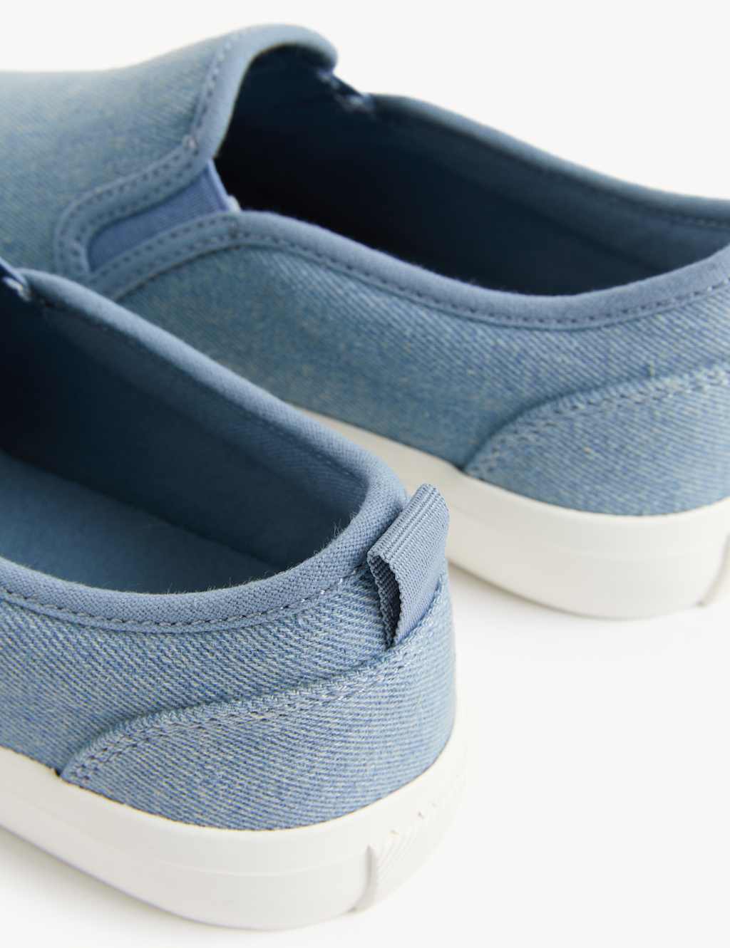 Canvas Slip On Trainers image 2