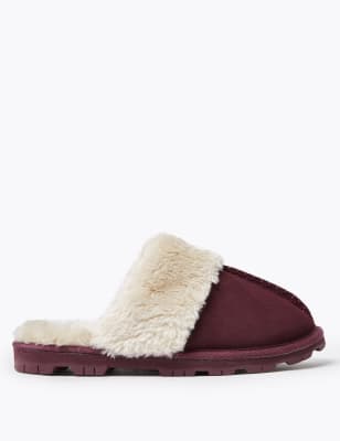 m&s ladies boot slippers