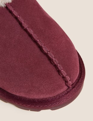 Marks and best sale spencer suede slippers