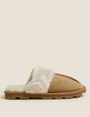 M&s ladies slippers online mules