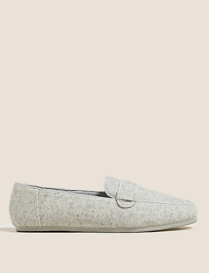 Square Toe Moccasin Slippers