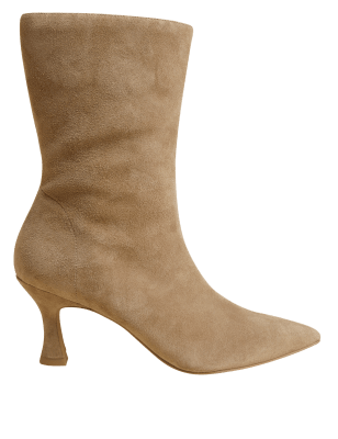 

Womens Autograph Suede Stiletto Heel Pointed Sock Boots - Taupe, Taupe