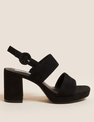 Suede flatform online sandals