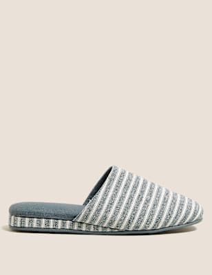 wedge mule slippers