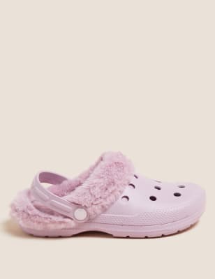 

M&S Collection Zapatillas con forro imitación de pielWomens - Pink, Pink