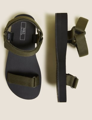

Womens M&S Collection Sporty Ankle Strap Flatform Sandals - Khaki, Khaki