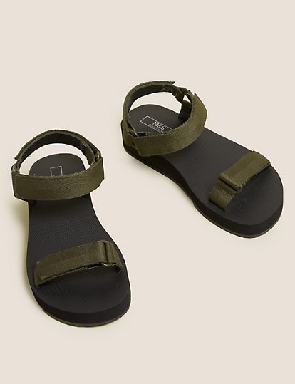 Sporty Ankle Strap Flatform Sandals