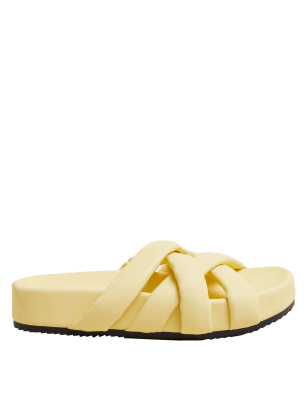 

M&S Collection Zapatillas de tira tejidas con plantillaWomens - Lemon, Lemon