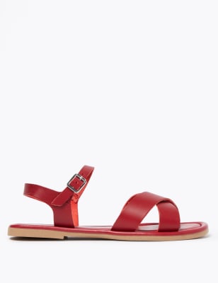 m&s red court shoes