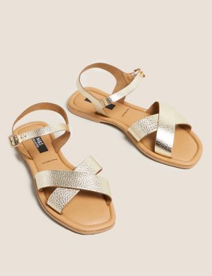 Leather Open Toe Sandals | M&S Collection | M&S