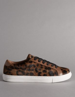 Leather Lace-up Trainers | Autograph | M&S