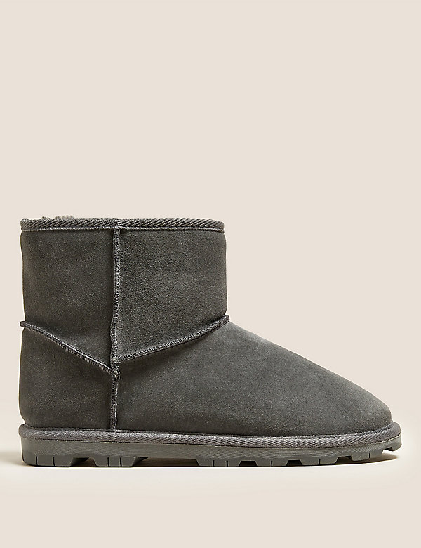 Suede Stain Resistant Faux Fur Lining Boots - HU