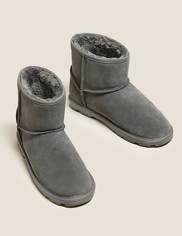 Suede Stain Resistant Faux Fur Lining Boots - MK