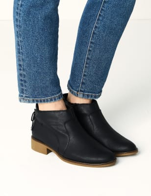 marks and spencer ladies black ankle boots