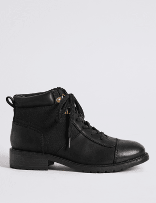 m and s block heel ankle boots