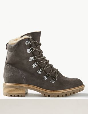 Lace-up Ankle Hiker Boots | M&S Collection | M&S