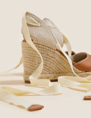 High espadrille hot sale wedges