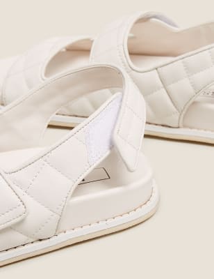 

M&S Collection Sandalias de piel con plantilla acolchadasWomens - White, White