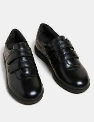 M&S Womens Leather Riptape Shoes