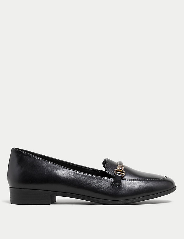 Leather Flat Loafers - BG