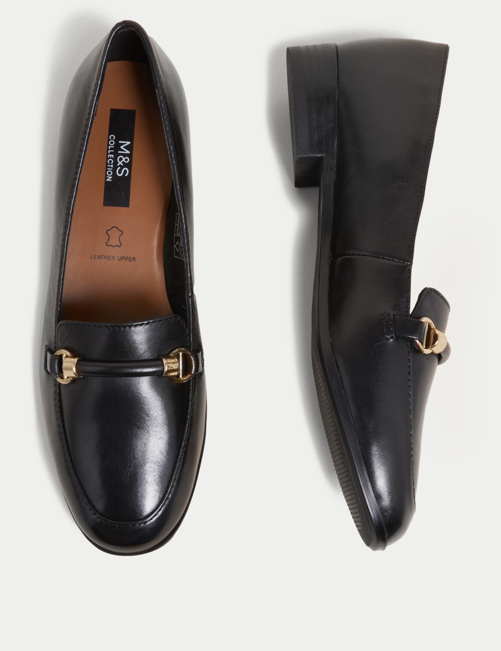 Leather Flat Loafers image 3