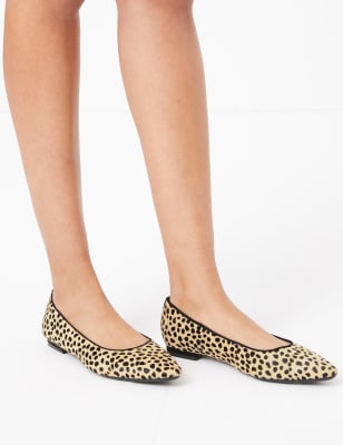 marks and spencer leopard print loafers