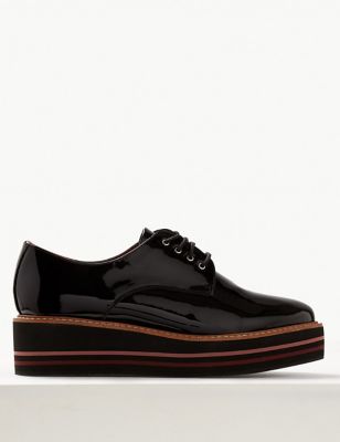 Leather Flatform Shoes | M\u0026S Collection 