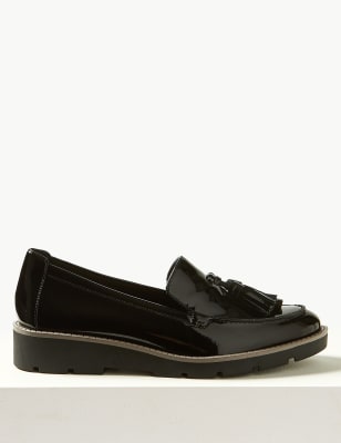 m&s footglove black shoes