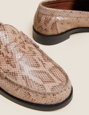 Marks and spencer store leopard print loafers