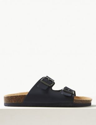 Leather Footbed Sandals