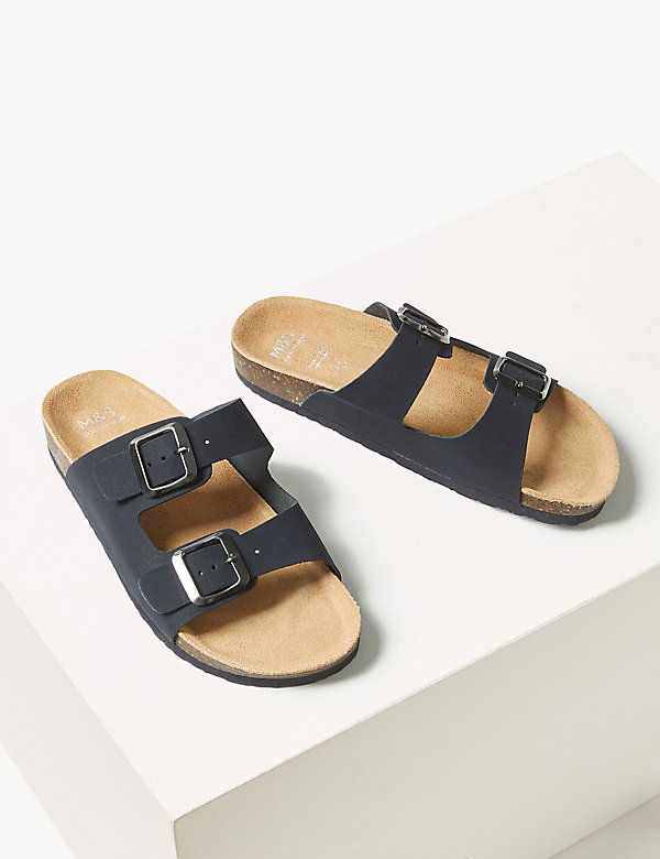 Leather Footbed Sandals - FR