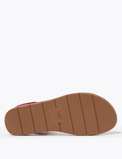 Elastic Strap Flat Open Toe Sandals