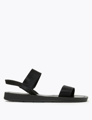 Black 2024 elastic sandals