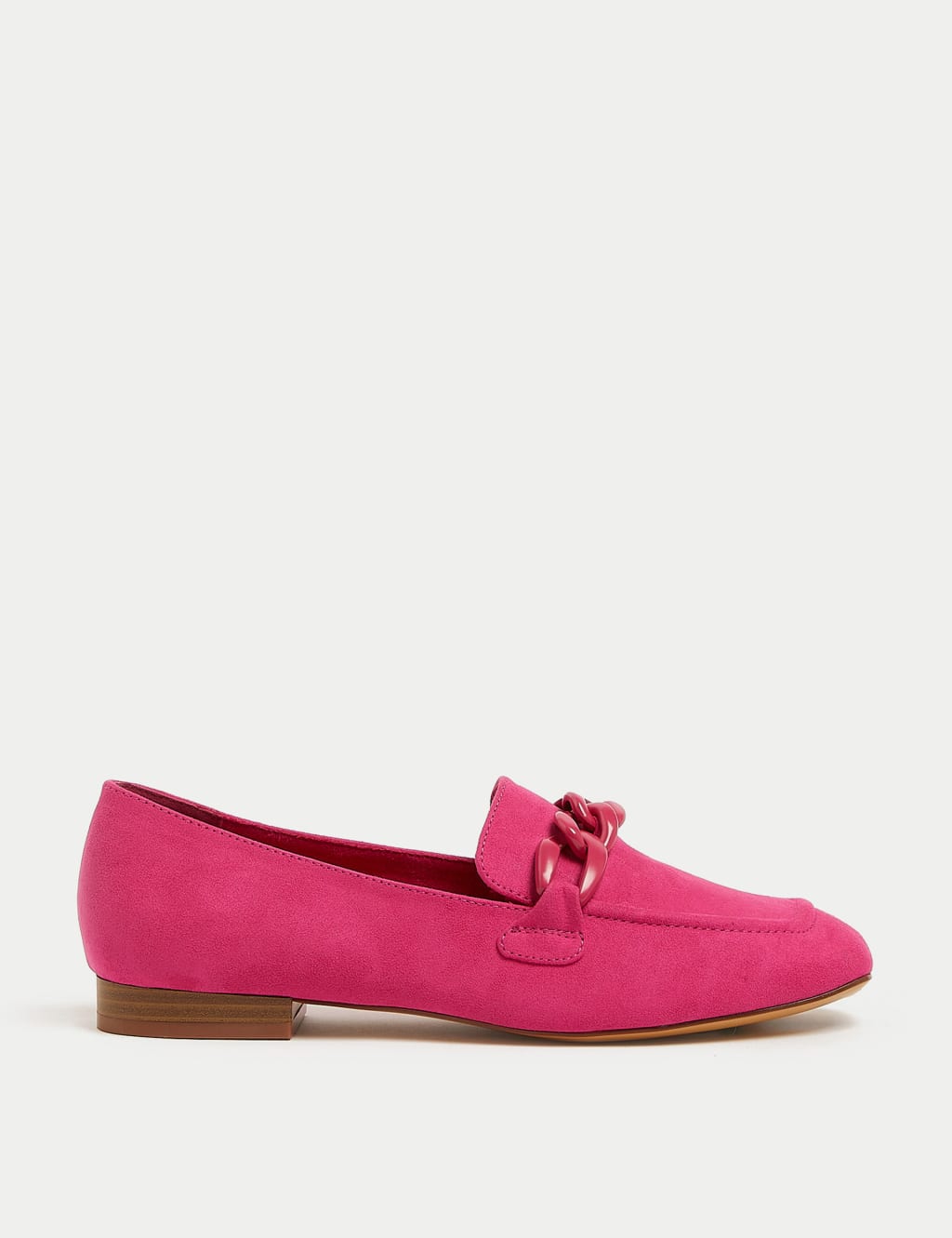 Chain Detail Square Toe Loafers image 1
