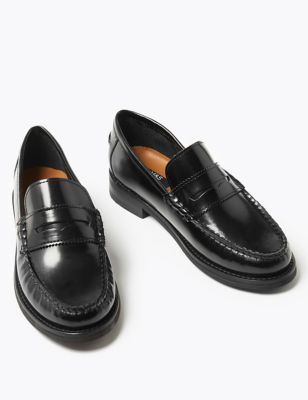 M&S Womens Leather Loafers