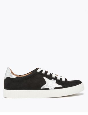 Suede Lace Up Star Trainers | M&S Collection | M&S
