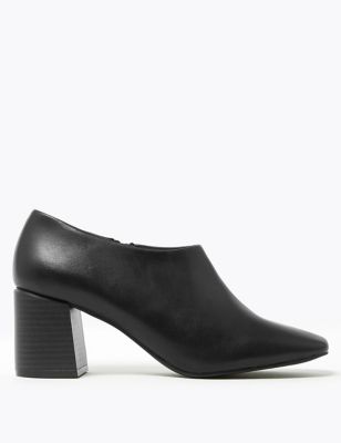 m&s black shoes womens